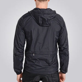 Jaqueta Corta Vento Masculina Aero Romenzi RZ236, impermeável e refletiva, design moderno e proteção climática.