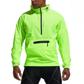 Jaqueta Corta Vento Masculina Aero Romenzi RZ236, impermeável e refletiva, design moderno e proteção climática.