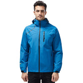 Jaqueta Corta Vento Masculina Romenzi Pulse RZ231 em cinza claro, design moderno e proteção contra chuva e vento.
