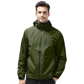 Jaqueta Corta Vento Masculina Romenzi Pulse RZ231 em cinza claro, design moderno e proteção contra chuva e vento.