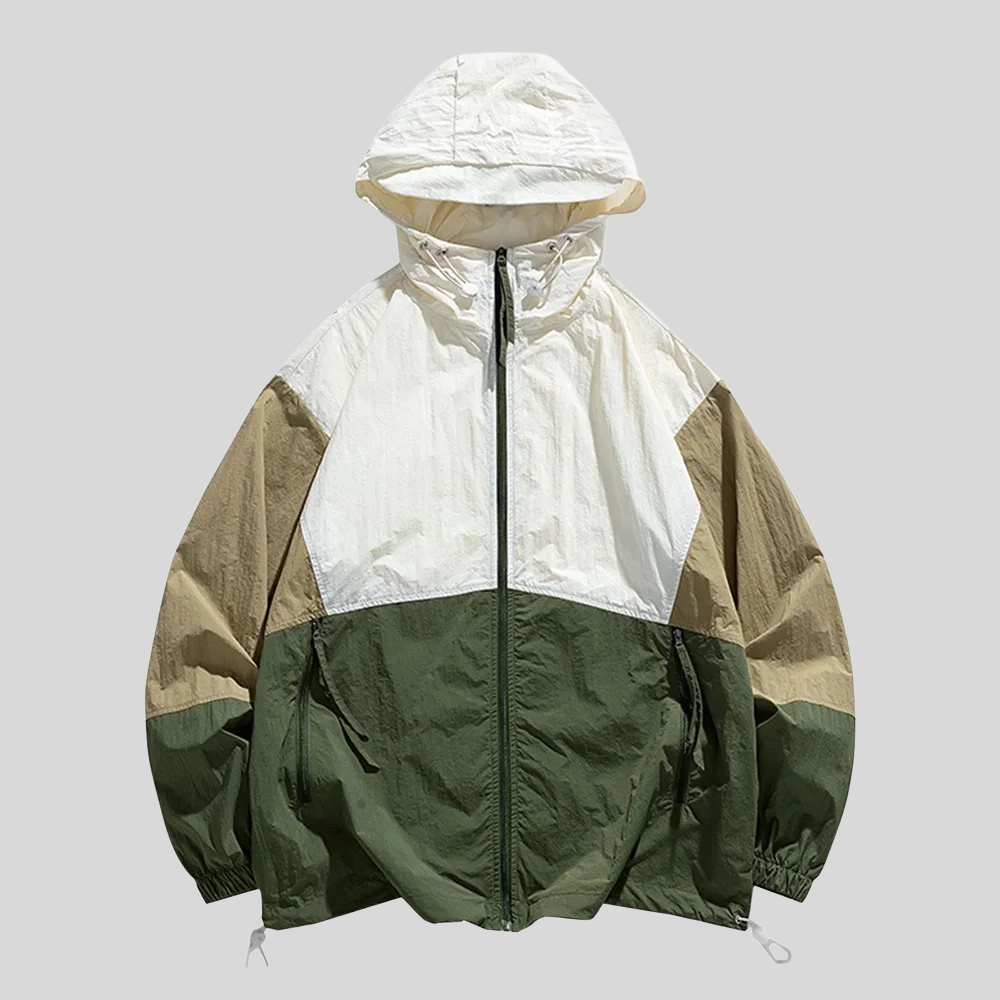 Jaqueta Corta Vento Masculina Romenzi RZ237, design funcional, proteção contra chuva e vento para atividades ao ar livre.