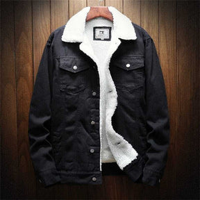 Jaqueta Jeans Masculina Forrada em Lã Romenzi RZ162 com forro em lã, estilo elegante e conforto para o inverno.