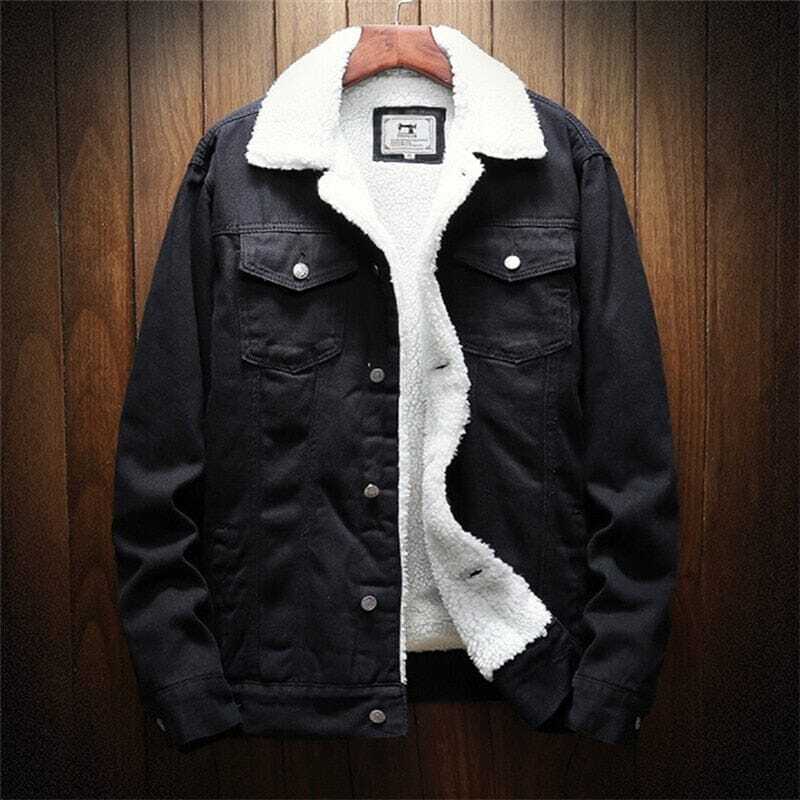 Jaqueta Jeans Masculina Forrada em Lã Romenzi RZ162 com forro em lã, estilo elegante e conforto para o inverno.
