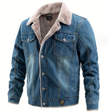 Jaqueta Jeans Masculina Forrada Romenzi RZ233, design refinado, interior forrado, conforto e estilo para homens modernos.