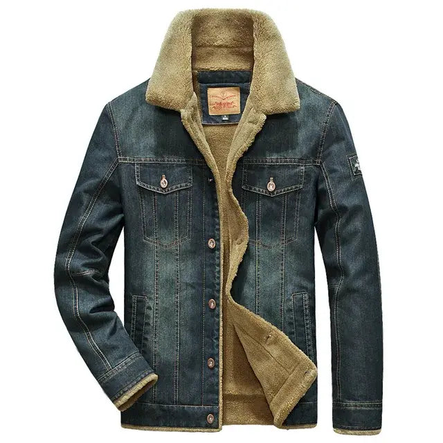Jaqueta Jeans Masculina Romenzi Legend RZ234, design acolchoado, conforto e estilo para homens modernos.