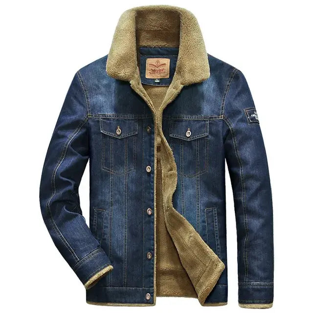 Jaqueta Jeans Masculina Romenzi Legend RZ234, design acolchoado, conforto e estilo para homens modernos.
