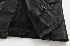Jaqueta Longa de Couro Masculina Romenzi RZ118 - conforto, couro de alta qualidade, design exclusivo e resistência para dias frios.