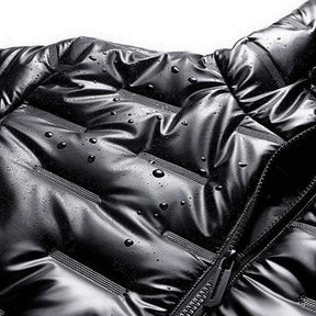 Jaqueta Masculina Bolha Acolchoada Romenzi RZ142 com isolamento térmico, resistente à água e vento, design moderno, ideal para proteção e estilo no inverno.