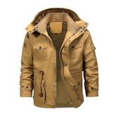 Jaqueta Masculina Cargo Stiff Romenzi RZ212 com forro acolchoado, design resistente e zíper durável. Elegância e funcionalidade para dias frios.