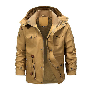 Jaqueta Masculina Cargo Stiff Romenzi RZ212 com forro acolchoado, design resistente e zíper durável. Elegância e funcionalidade para dias frios.