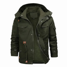 Jaqueta Masculina Cargo Stiff Romenzi RZ212 com forro acolchoado, design resistente e zíper durável. Elegância e funcionalidade para dias frios.