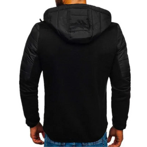 Jaqueta Masculina Casual Basic Romenzi RZ221 com forro acolchoado, design versátil e zíper durável. Elegância e proteção contra o frio para o homem moderno.