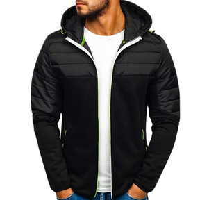 Jaqueta Masculina Casual Basic Romenzi RZ221 com forro acolchoado, design versátil e zíper durável. Elegância e proteção contra o frio para o homem moderno.
