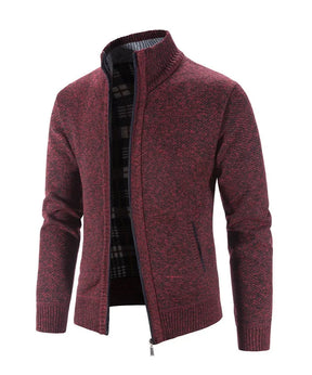 Jaqueta Masculina Casual Crochet Romenzi RZ219 com forro acolchoado, zíper durável e ajuste confortável, ideal para aquecimento e estilo em dias frios.