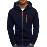 Jaqueta Masculina Casual Moderna Romenzi RZ193 em tecido resistente e design moderno, perfeita para dias frios.