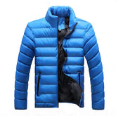 Jaqueta Masculina Casual Puffer Romenzi RZ202 com forro acolchoado, zíper resistente e proteção ideal contra o frio.