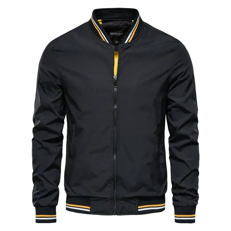Jaqueta Masculina Casual Romenzi RZ146 com design moderno, caimento refinado e tecido resistente, ideal para conforto e estilo em qualquer ocasião.
