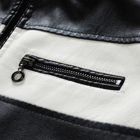 Jaqueta Masculina de Couro Original Romenzi RZ158 confeccionada em couro premium, com costuras reforçadas e design clássico e versátil.