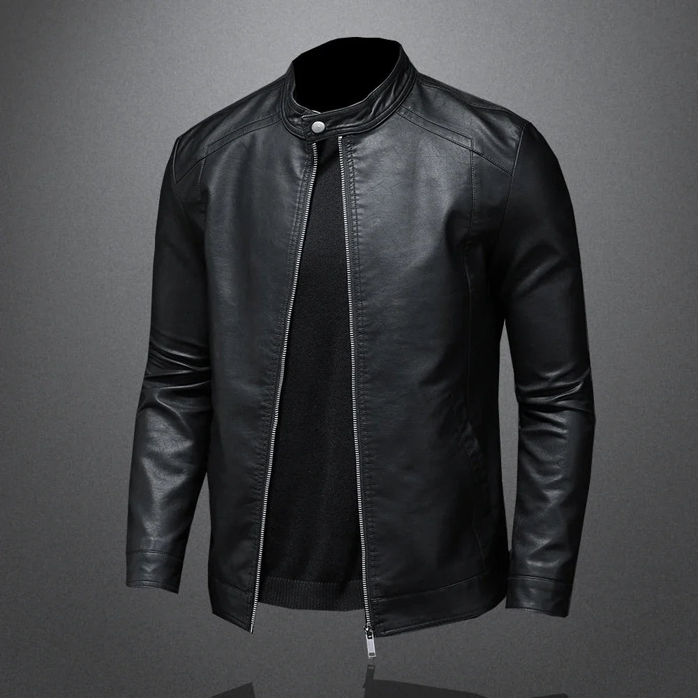 Jaqueta Masculina de Couro Romenzi Classic RZ117 - couro genuíno, design exclusivo, conforto, resistência e durabilidade premium.