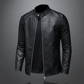 Jaqueta Masculina de Couro Romenzi Classic RZ117 - couro genuíno, design exclusivo, conforto, resistência e durabilidade premium.