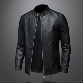 Jaqueta Masculina de Couro Romenzi Classic RZ117 - couro genuíno, design exclusivo, conforto, resistência e durabilidade premium.