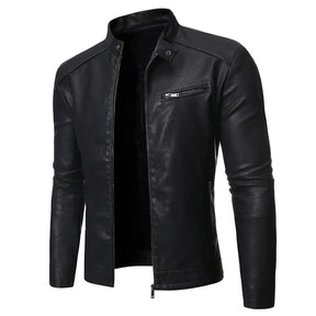 Jaqueta Masculina de Couro Romenzi RZ120 com design contemporâneo, conforto e durabilidade