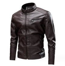 Jaqueta Masculina de Couro Romenzi RZ127 com couro premium, acabamento refinado e design versátil para ocasiões elegantes e casuais.