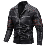 Jaqueta Masculina de Couro Romenzi RZ130 feita em couro premium, com design moderno e interior macio, perfeita para estilo e durabilidade.