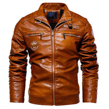 Jaqueta Masculina de Motoqueiro em Couro Romenzi RZ139 com couro de alta resistência, costuras reforçadas e interior aquecido para conforto e proteção.