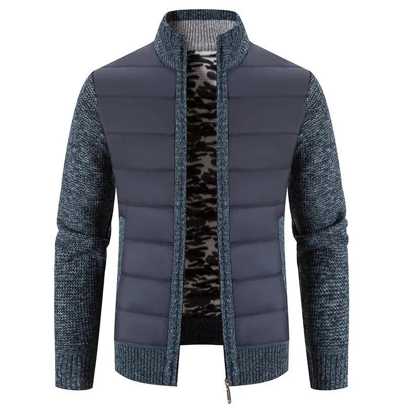 Jaqueta Masculina Forrada de Lã Romenzi RZ186 com isolamento térmico, design resistente e estilo sofisticado.