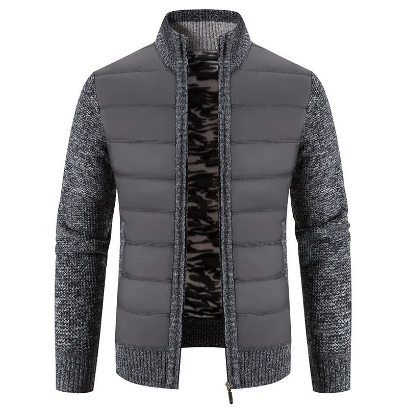 Jaqueta Masculina Forrada de Lã Romenzi RZ186 com isolamento térmico, design resistente e estilo sofisticado.