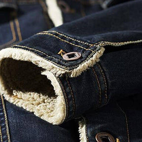 Jaqueta Masculina Jeans American Romenzi RZ191 em tecido acolchoado, design moderno e resistente.