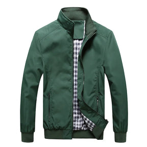 Jaqueta Masculina Loer Romenzi RZ175 com design sofisticado, forro xadrez, bolsos funcionais e conforto térmico para o dia a dia.