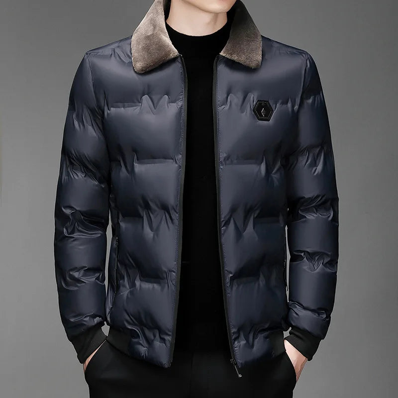 Jaqueta Masculina Norway Romenzi Winter RZ160, ideal para o inverno, com design autêntico e funcional.