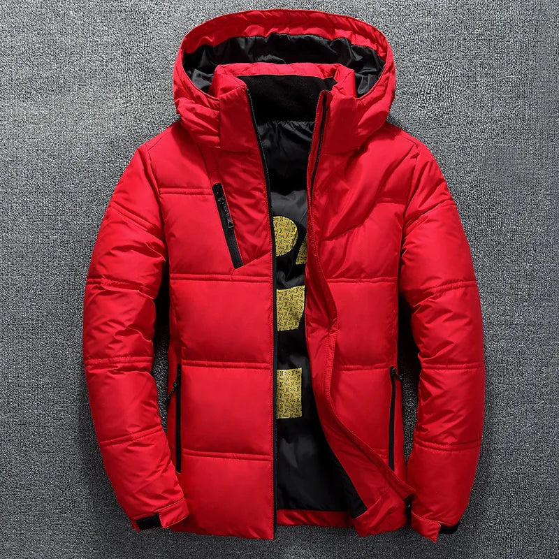 Jaqueta Masculina Puffer Bulky Romenzi RZ189 com isolamento térmico, durabilidade e estilo moderno.