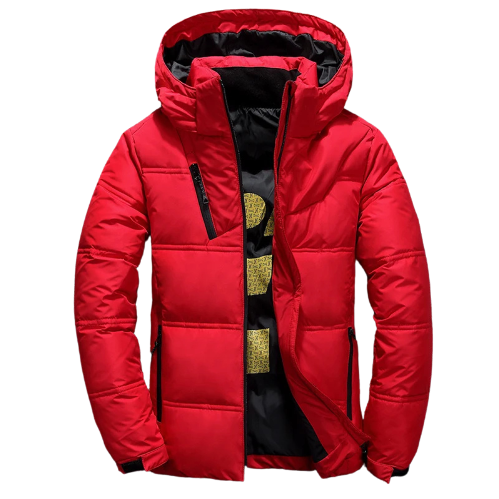 Jaqueta Masculina Puffer Bulky Romenzi RZ189 com isolamento térmico, durabilidade e estilo moderno.