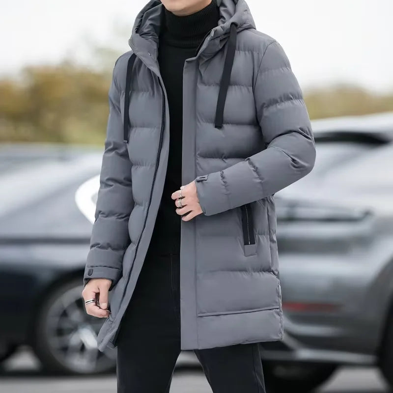 Jaqueta Masculina Puffer Extensive Romenzi RZ022 com design elegante e funcional para proteção contra o frio.