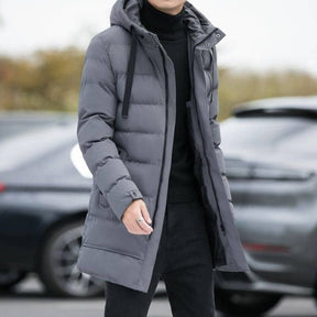 Jaqueta Masculina Puffer Extensive Romenzi RZ022 com design elegante e funcional para proteção contra o frio.