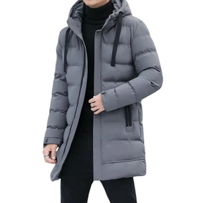 Jaqueta Masculina Puffer Extensive Romenzi RZ022 com design elegante e funcional para proteção contra o frio.