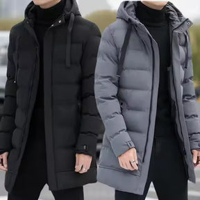 Jaqueta Masculina Puffer Extensive Romenzi RZ022 com design elegante e funcional para proteção contra o frio.