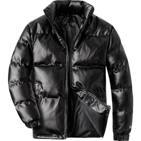 Jaqueta Masculina Puffer Winter Romenzi RZ190 em tecido acolchoado, zíper durável e design moderno.