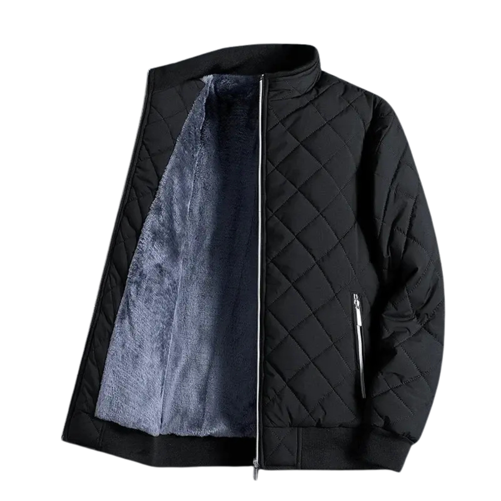 Jaqueta Masculina Winter Romenzi RZ176 com forro acolchoado, zíper de alumínio e design resistente que garante estilo e conforto térmico.