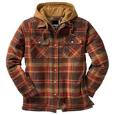 Jaqueta Masculina Xadrez Padded Romenzi RZ211 com design moderno, forro acolchoado, tecido resistente e zíper durável. Ideal para conforto e estilo.