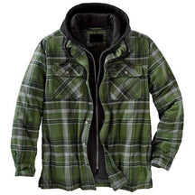 Jaqueta Masculina Xadrez Padded Romenzi RZ211 com design moderno, forro acolchoado, tecido resistente e zíper durável. Ideal para conforto e estilo.
