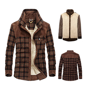 Jaqueta Masculina Xadrez Romenzi RZ178 com padrão xadrez exclusivo, acabamento premium e conforto térmico para compor looks modernos e sofisticados.
