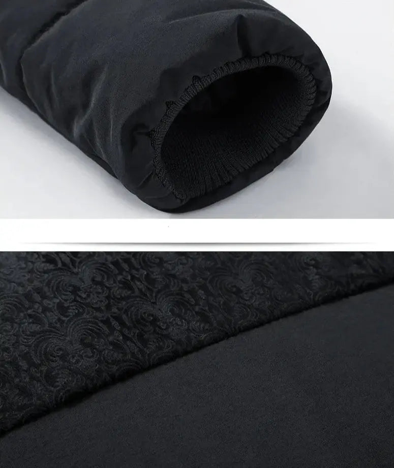 Jaqueta Puffer Masculina Grife Romenzi RZ148 com tecido resistente à água, design ajustado e isolamento térmico para sofisticação e funcionalidade.