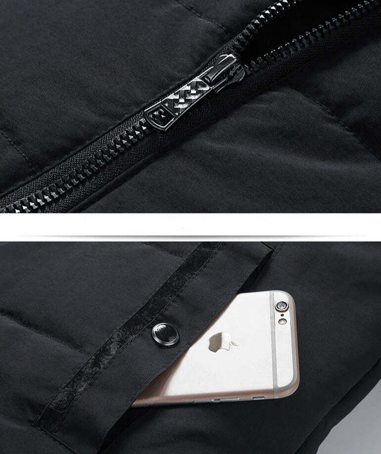 Jaqueta Puffer Masculina Grife Romenzi RZ148 com tecido resistente à água, design ajustado e isolamento térmico para sofisticação e funcionalidade.