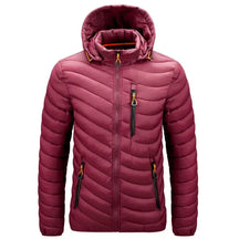 Jaqueta Puffer Masculina IceWear Romenzi RZ164 com capuz removível, design moderno e proteção térmica.