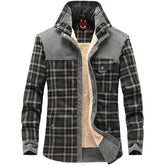 Jaqueta Xadrez Masculina Romenzi RZ180 com padrão moderno, forro macio e alta durabilidade. A escolha ideal para estilo e proteção em climas frios.