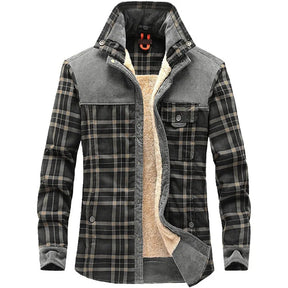 Jaqueta Xadrez Masculina Romenzi RZ180 com padrão moderno, forro macio e alta durabilidade. A escolha ideal para estilo e proteção em climas frios.